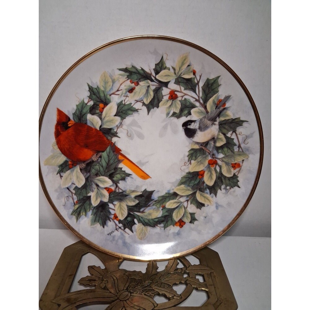 1993 Franklin Mint's " Holiday Chorus " Porcelain Collectors Plate (5cc)